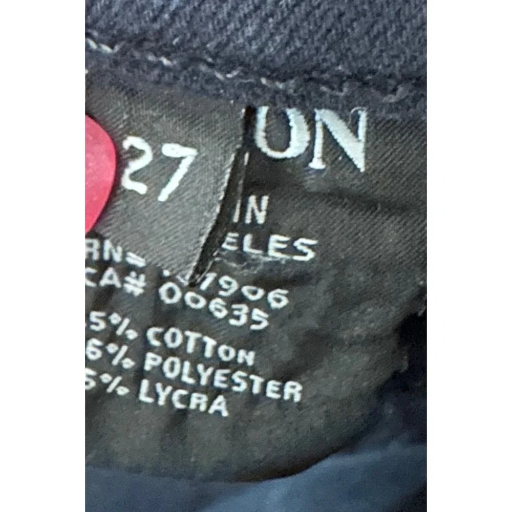 Hudson Nico Super Skinny Midrise Jeans Black Glitter Sparkle WM407DIY Size 27